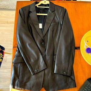 rag & bone Leather Women's Blazer